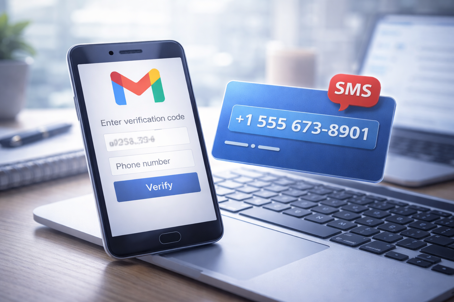 How Users Receive SMS Online for Gmail Verification Without a Physical SIM